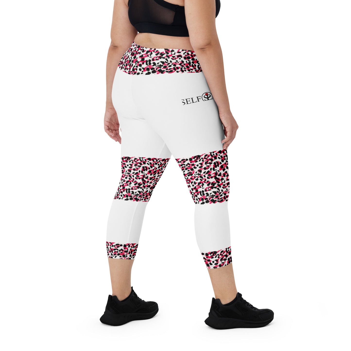 Self Love Block Print Capri Leggings