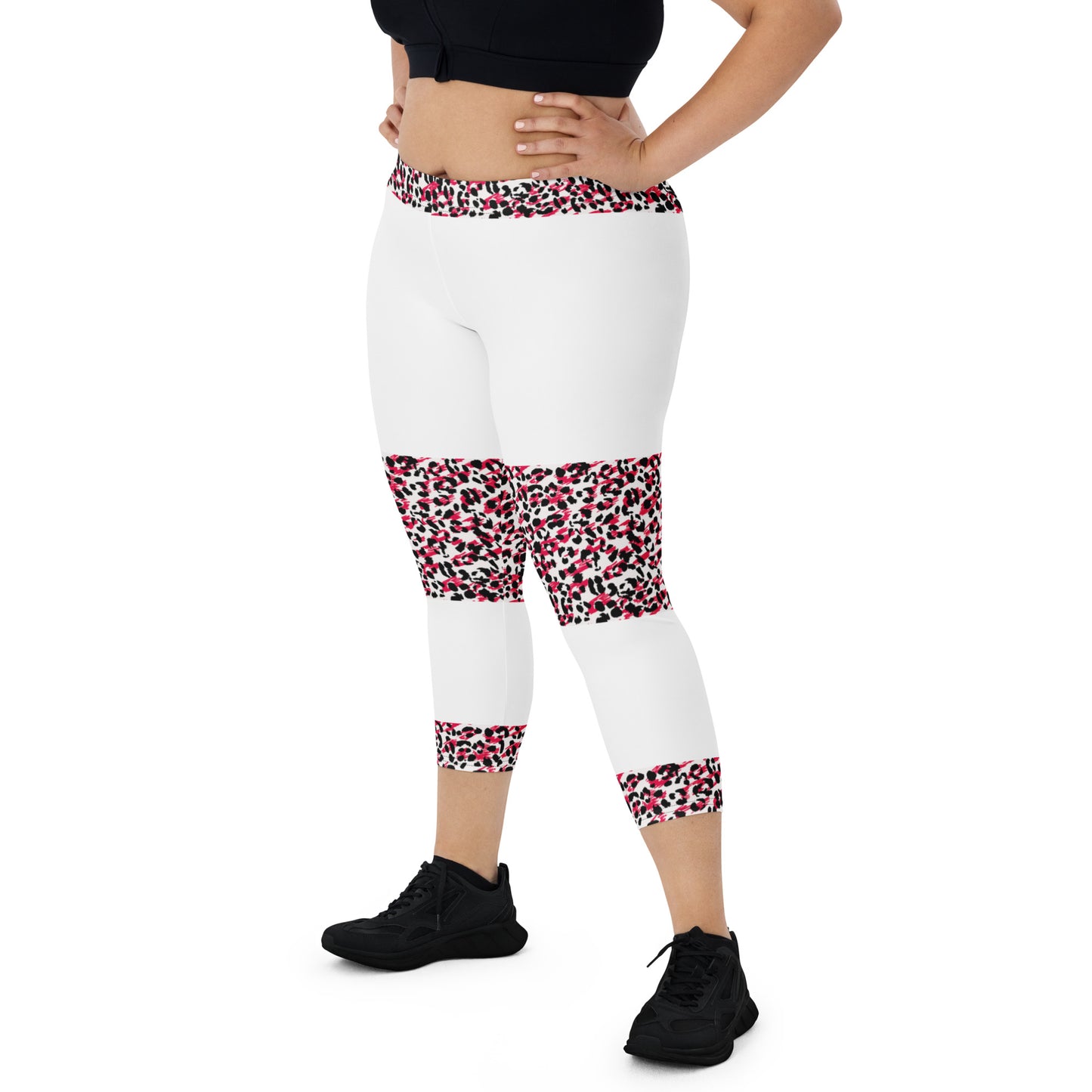 Self Love Block Print Capri Leggings