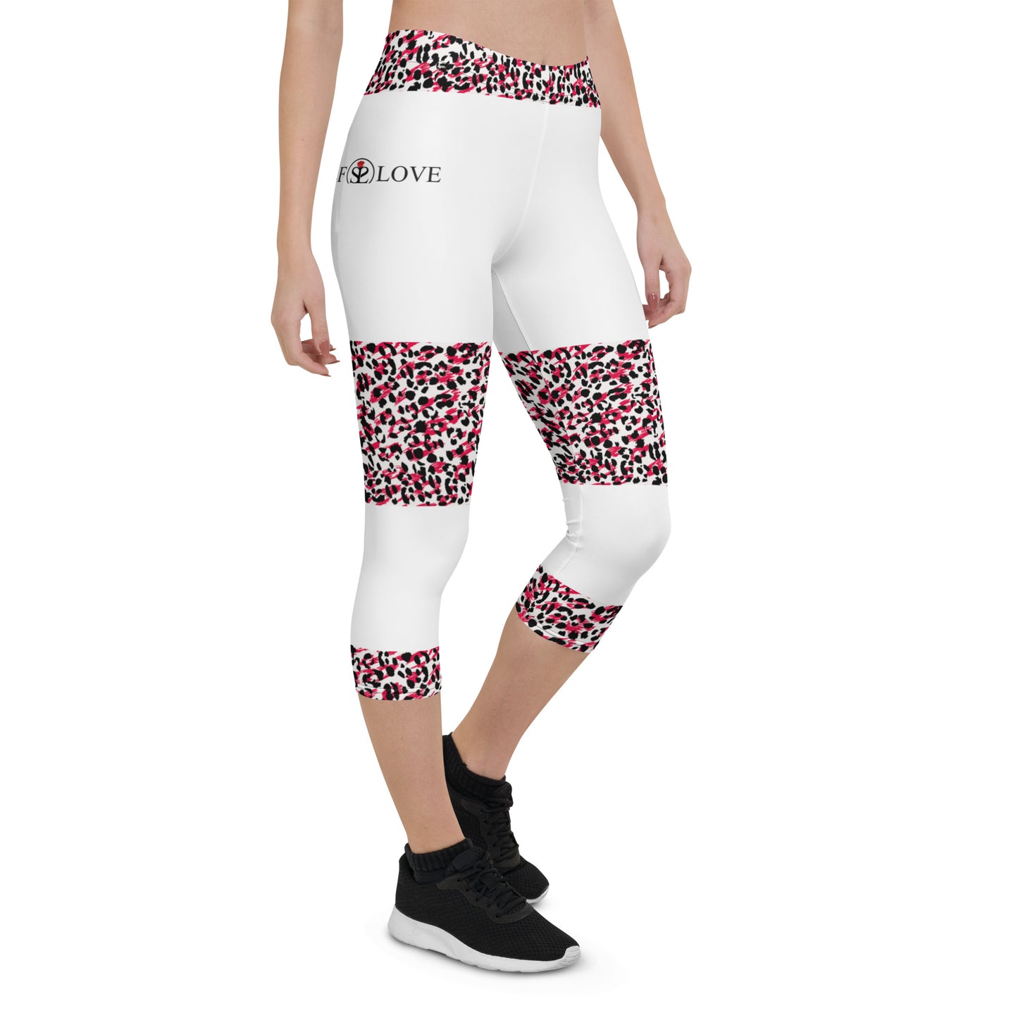 Self Love Block Print Capri Leggings