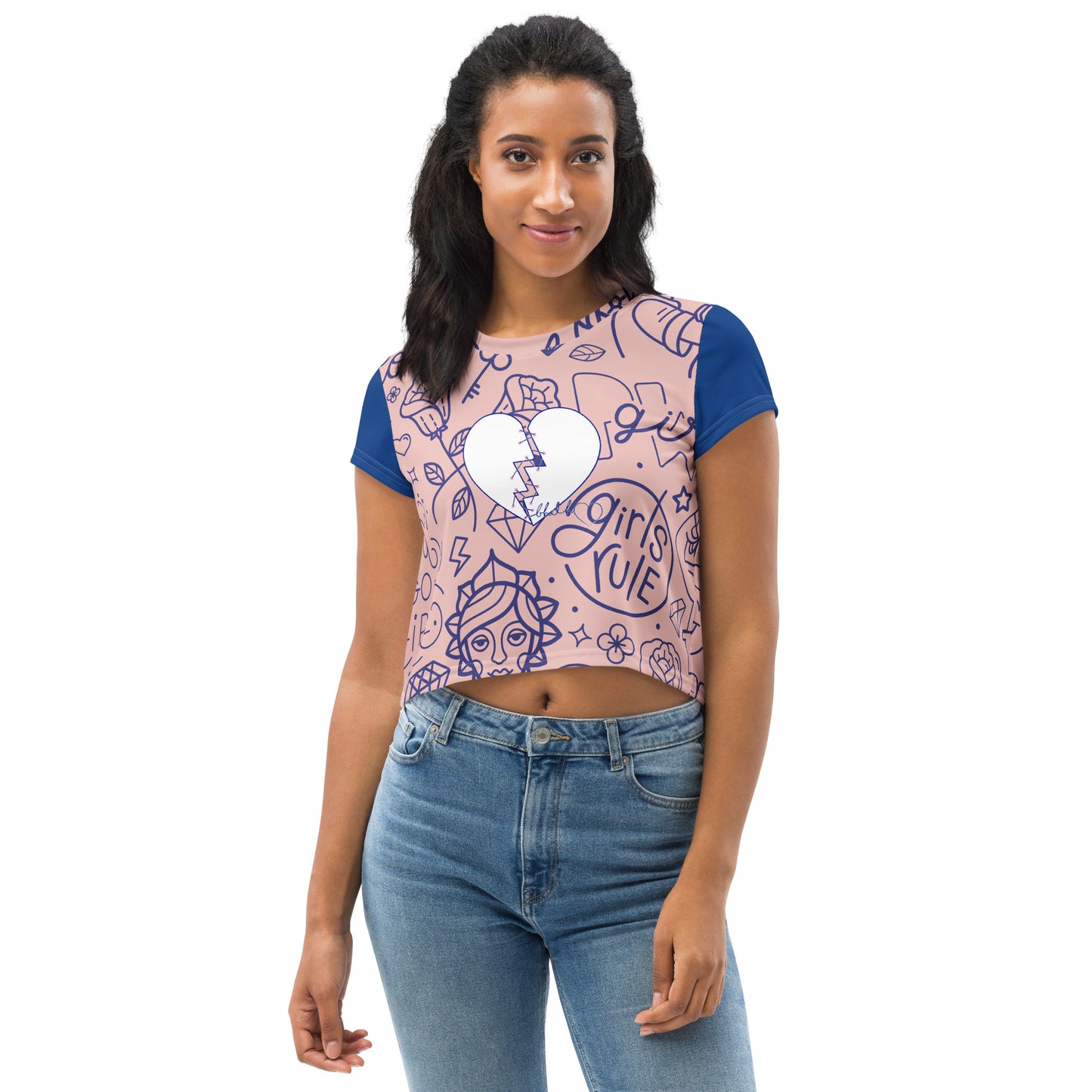 BHDH All-Over Print Crop Tee