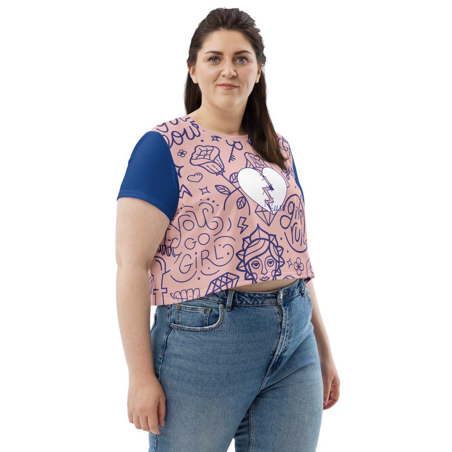 BHDH All-Over Print Crop Tee