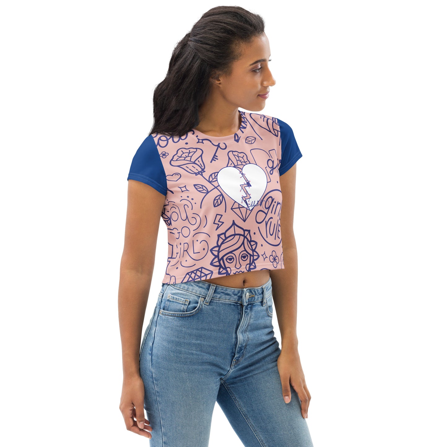 BHDH All-Over Print Crop Tee