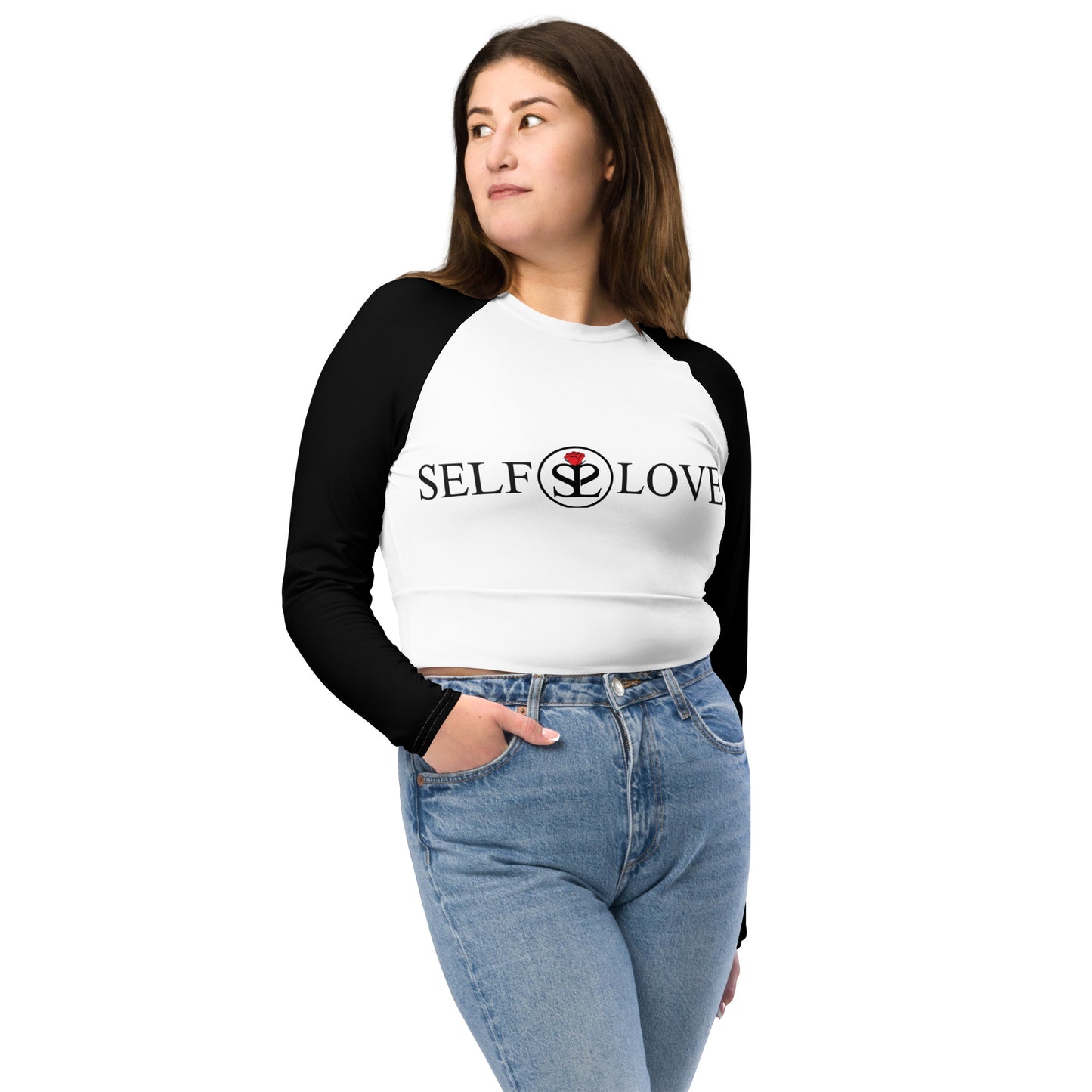 SL  long-sleeve crop top