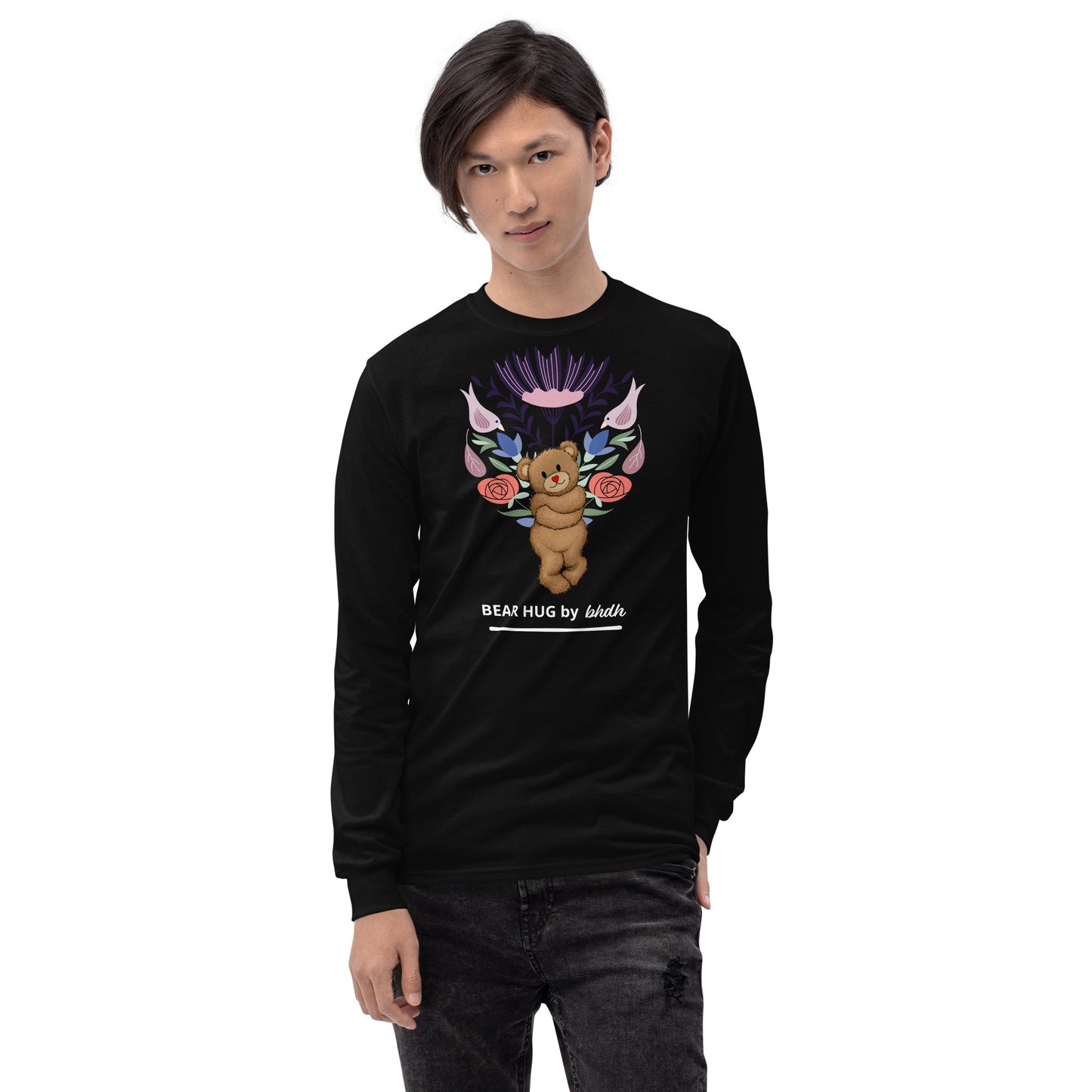 Bear Hug Graphic Long Sleeve Shirt