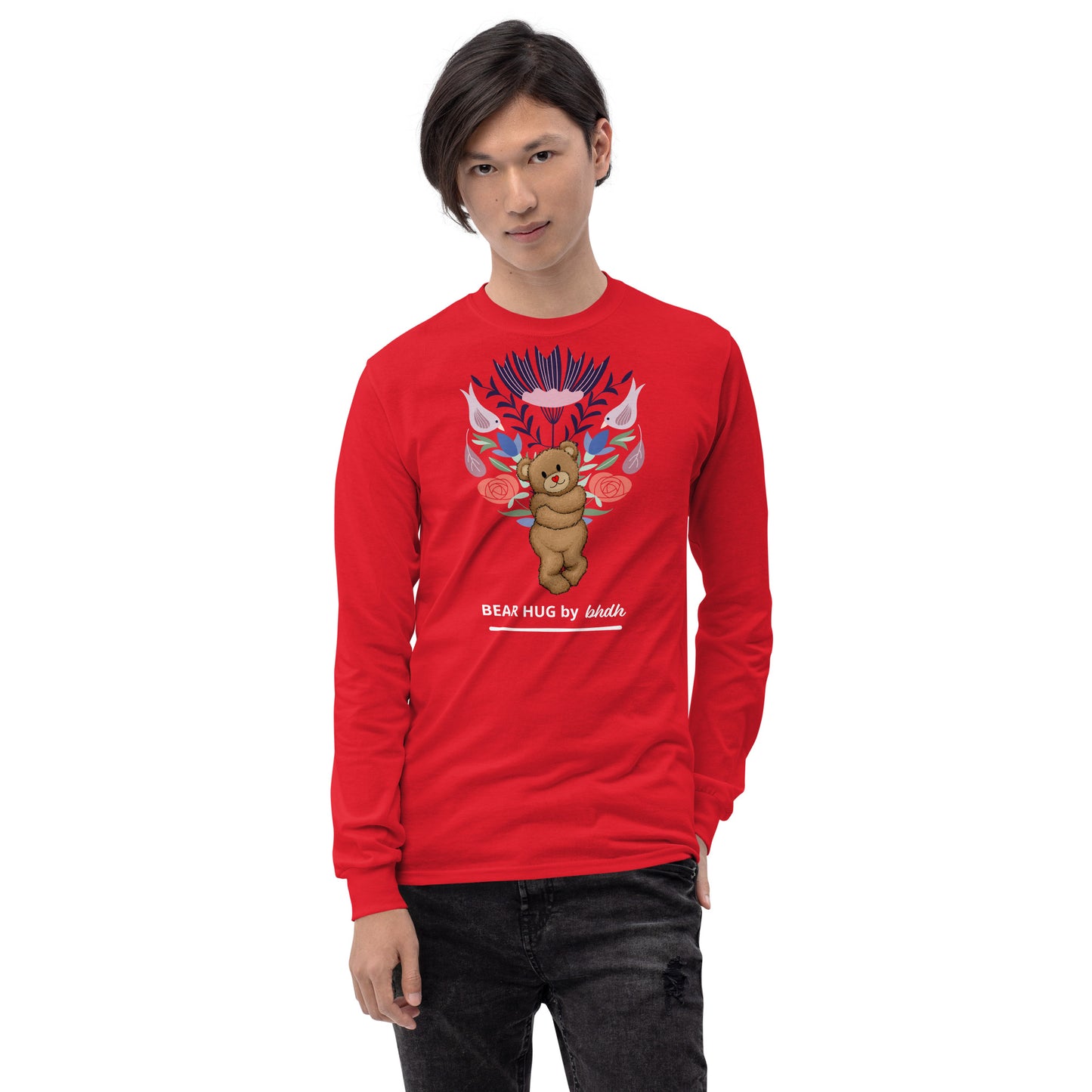 Bear Hug Graphic Long Sleeve Shirt