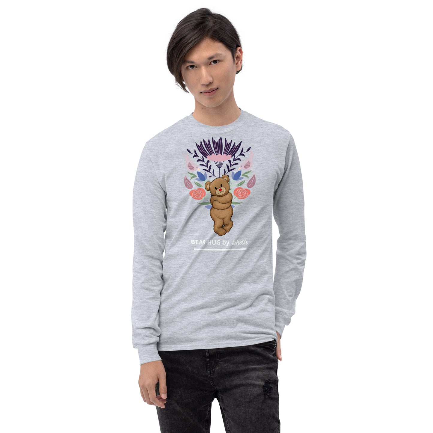 Bear Hug Graphic Long Sleeve Shirt